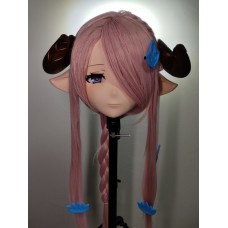 (NFD04)Customize Handmade Crossdress Full Head Female/Girl Resin Japanese Cartoon Character Animego Cosplay Kigurumi Mask